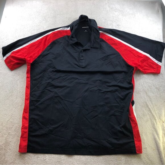 Sport-Tek Mens Polo Shirt Size 4XL Performance Activewear Black Short Sleeve - Picture 8 of 9